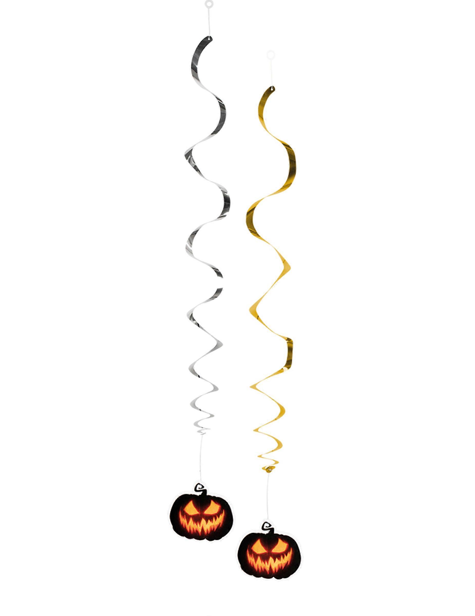 2 x 85cm Spooky Pumpkin Hanging Decorations