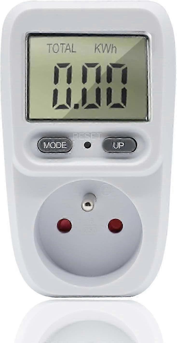 Wattmeter Socket, Energy Meters Socket, Power Consumption Socket, Kwh Meter Socket Controller Maximum Power 3680W 16A (1 Pack)