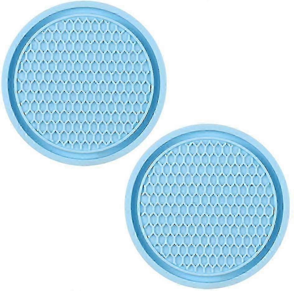 PVC Round Coasters 7cm Grooved Design