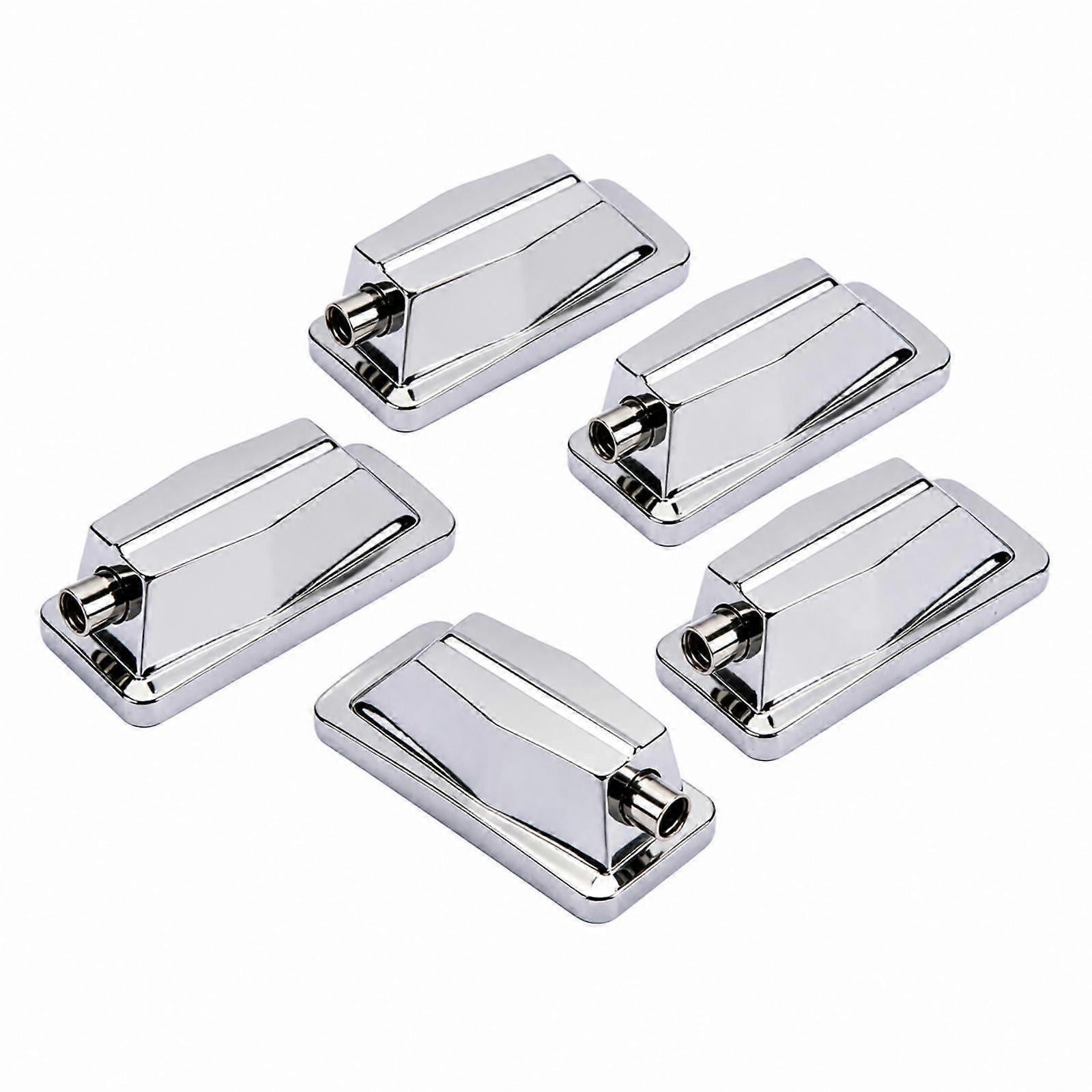 5 Pieces Rectangular Drum Lug Rustproof Hardware Polished for Drummers