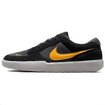 Nike SB Force 58 Atmungsaktive Skateboard-Schuhe Unisex Schwarz Gelb DV5477-009