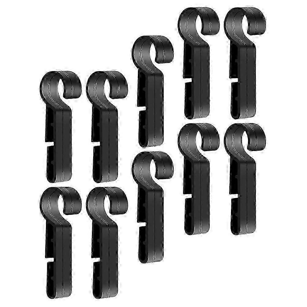 24Pcs Plastic Secure Hard Hat Headlamp Attachment Clips