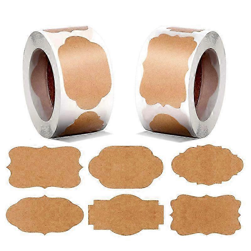 Self-Adhesive Kraft Labels 600 Pcs