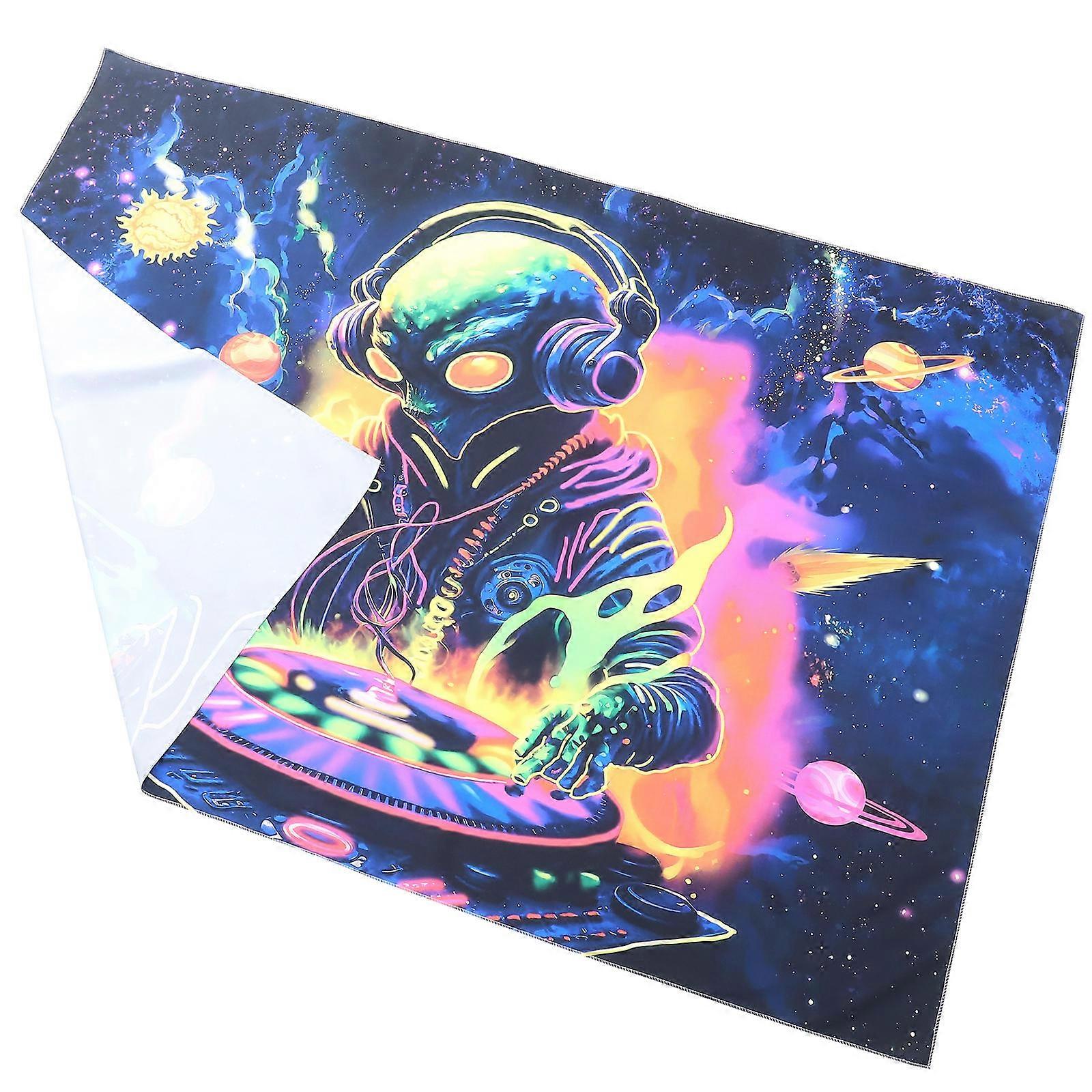 Pattern Printed Tapestry for Wall Art Decor 2Pcs Multicolor