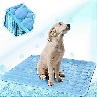 Blue 70*100CM Dog Cooling Mat Cat Cooling Pad Cooling Pad Gel Cooling Pad Cooling Mat For Cats And Dogs