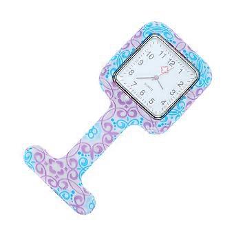 Silicone Nurse Watch Hanging Watch for Adults Use Pretty Printed
