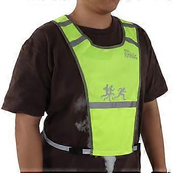 Gilet riflettente da corsa notturno all'aperto Gilet sportivo giallo fluorescente di sicurezza