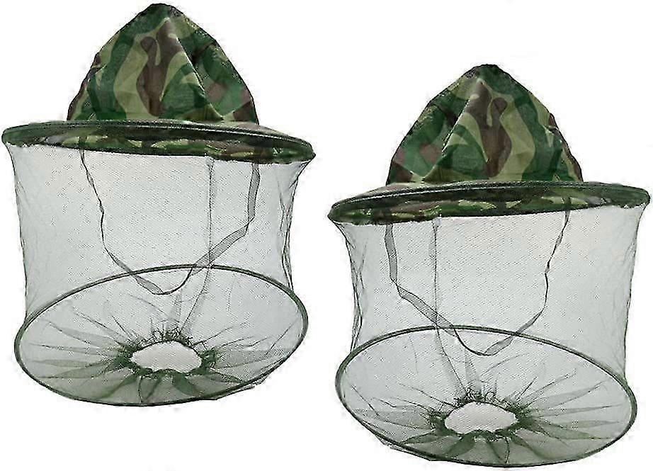 Camouflage Beekeeping Hat with Face Net