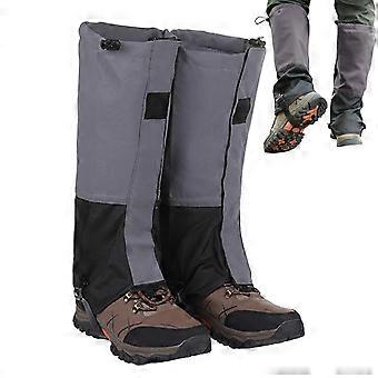 Waterproof Gaiters for Hiking and Snowshoeing – Breathable Oxford Cloth Snow Boot Gaiters with Adjustable Fit