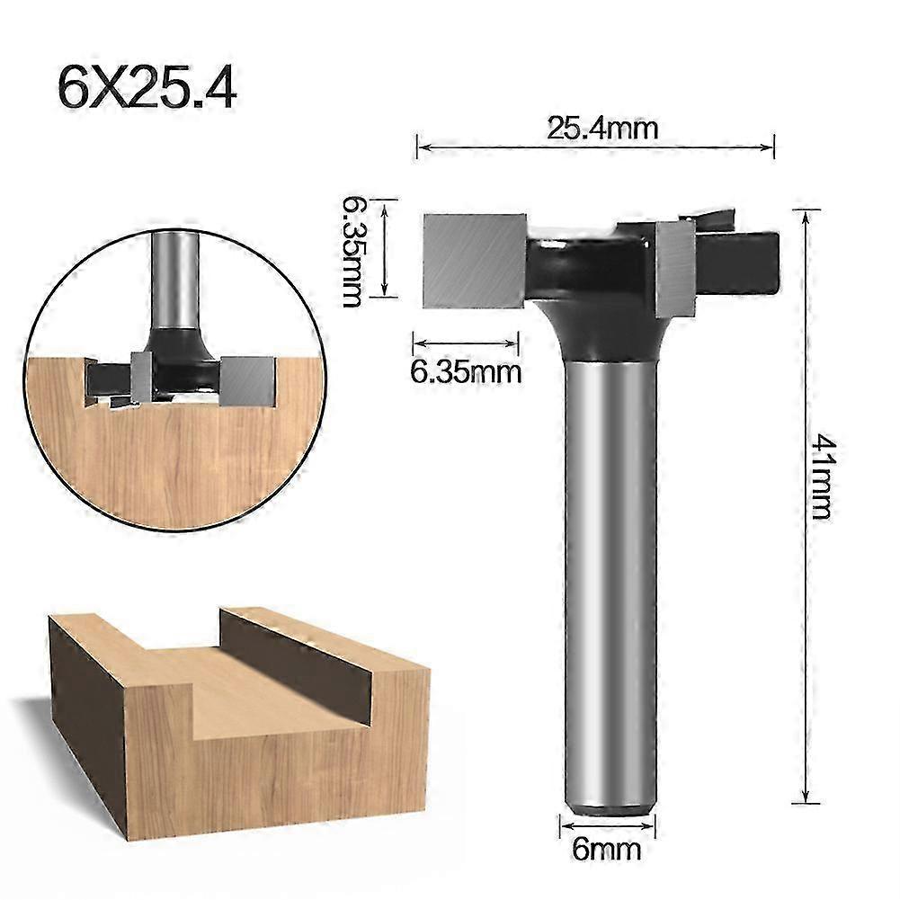 3-Edge T-Cut Wood Router Bit