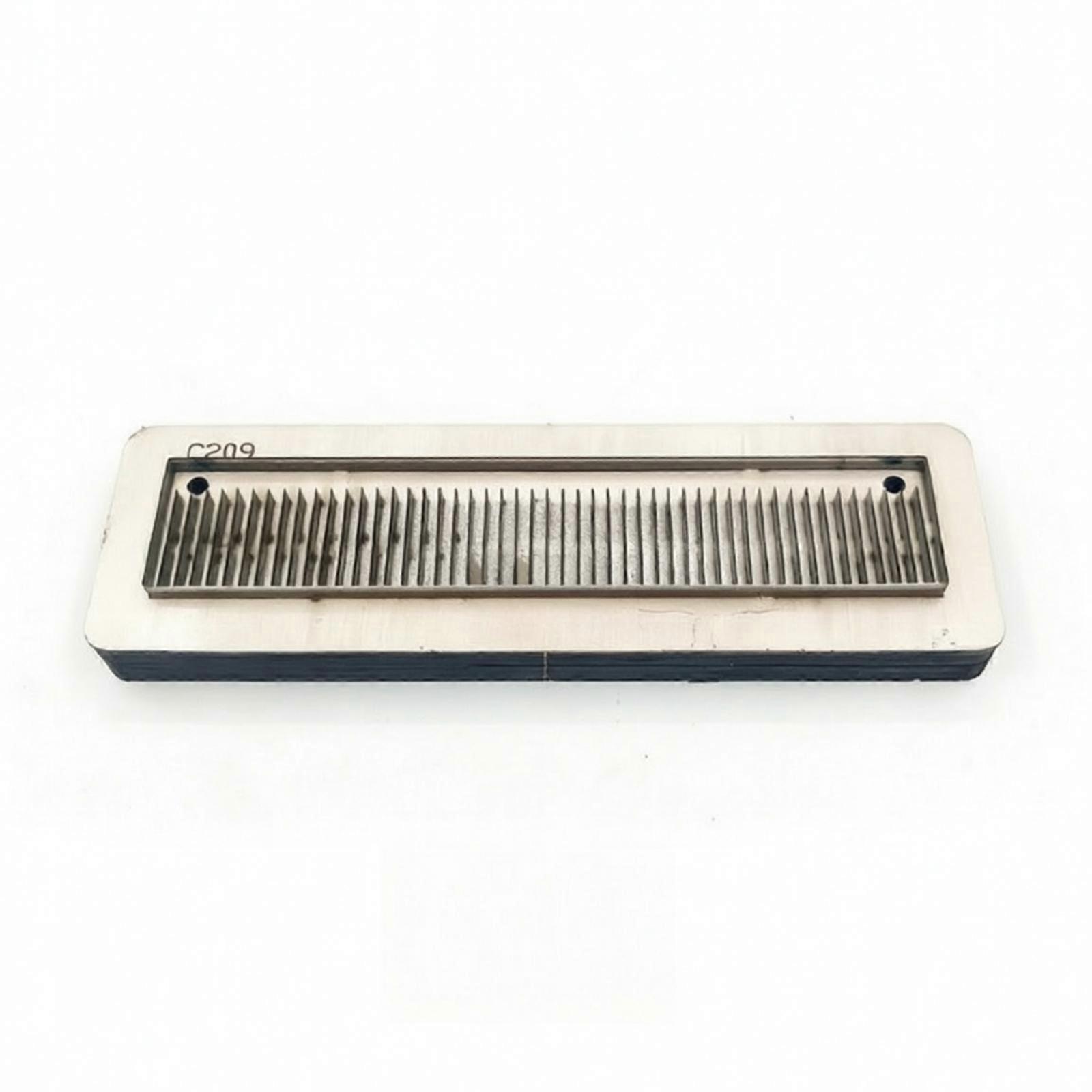 Cuir Tassel Cutting Die Compact Rectangular Base, Leather Tassel Punch Die, for