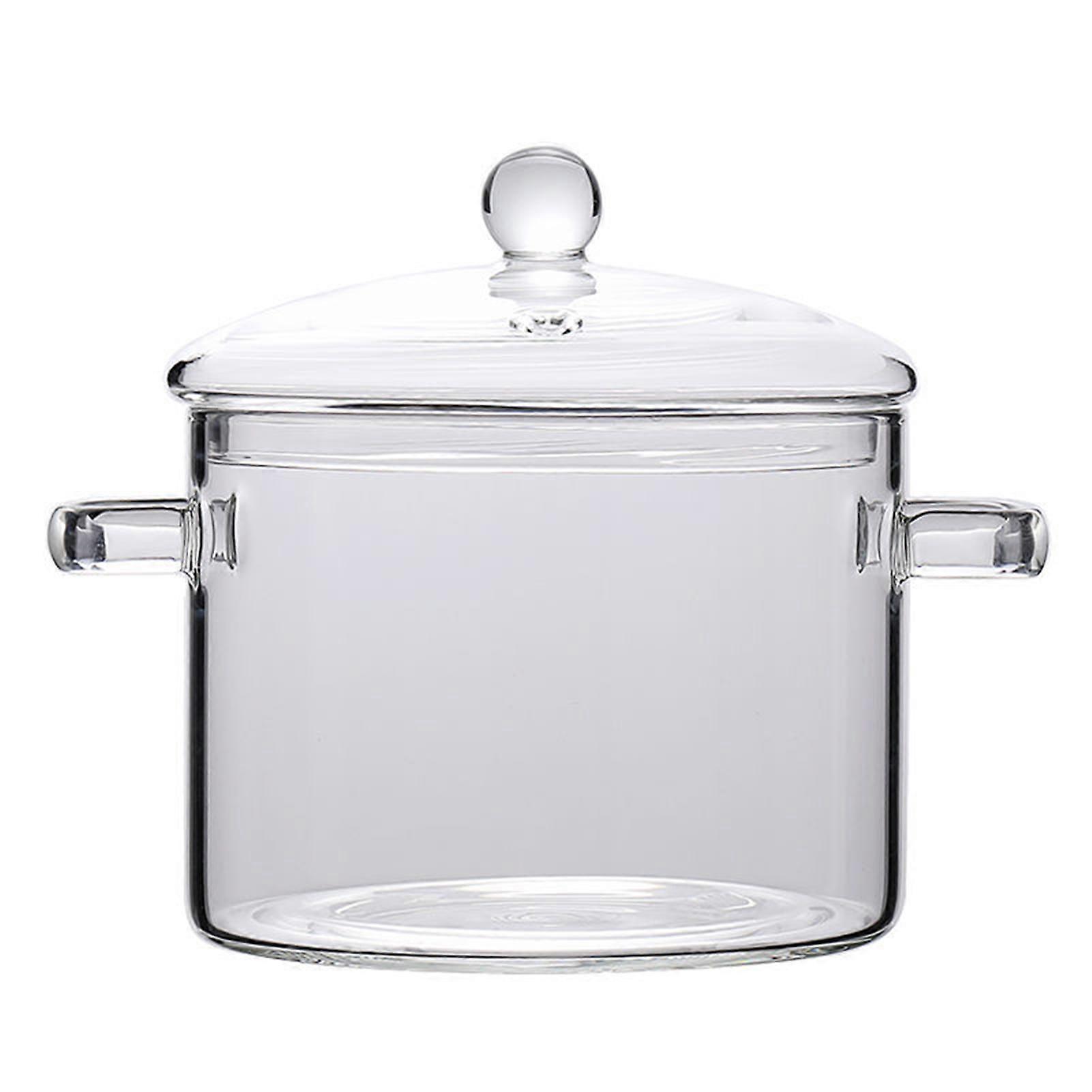 Flame-Safe Thick Borosilicate Saucepan