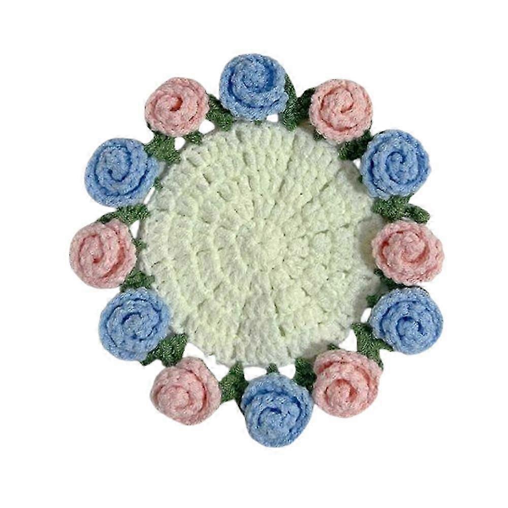 Handmade Floral Crochet Table Coaster