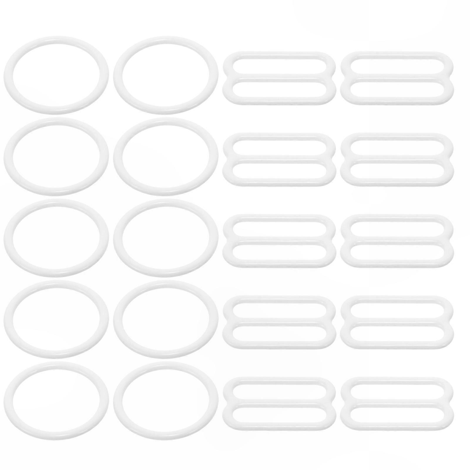 Bra Strap Hooks 40pcs Replacement Bra Strap Buckles, Sliders & Ring Adjusters