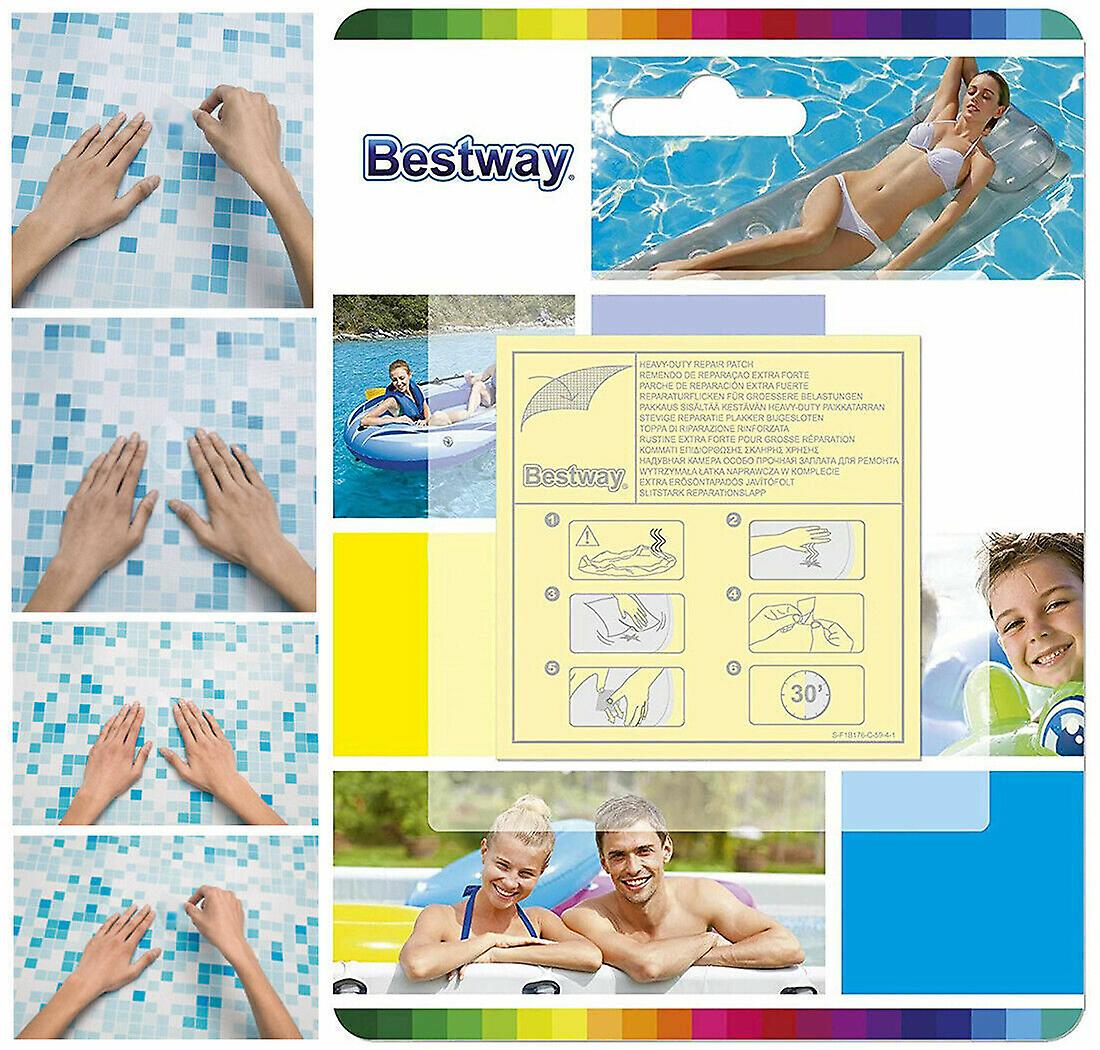 Adhesive Repair Patches 10 Pack Heavy Duty Spa Pool Leak Kit Lazy Z Rub 2020 New