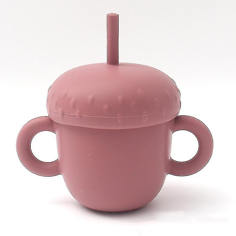 Silicon Sippy Cup Trainer Straw Cups For Baby Toddler And Child Feeding With 2 Handles