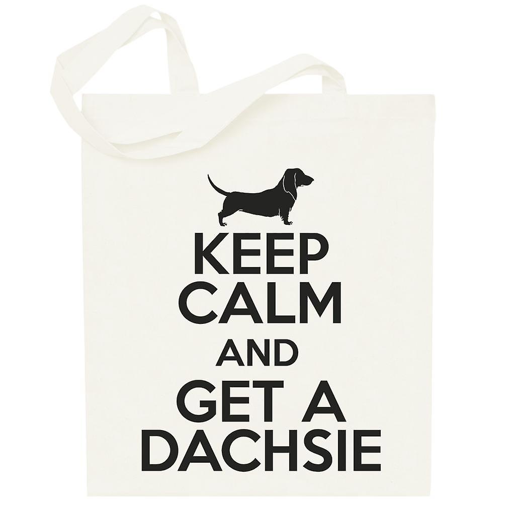 Keep Calm And Get A Dachsie Totebag
