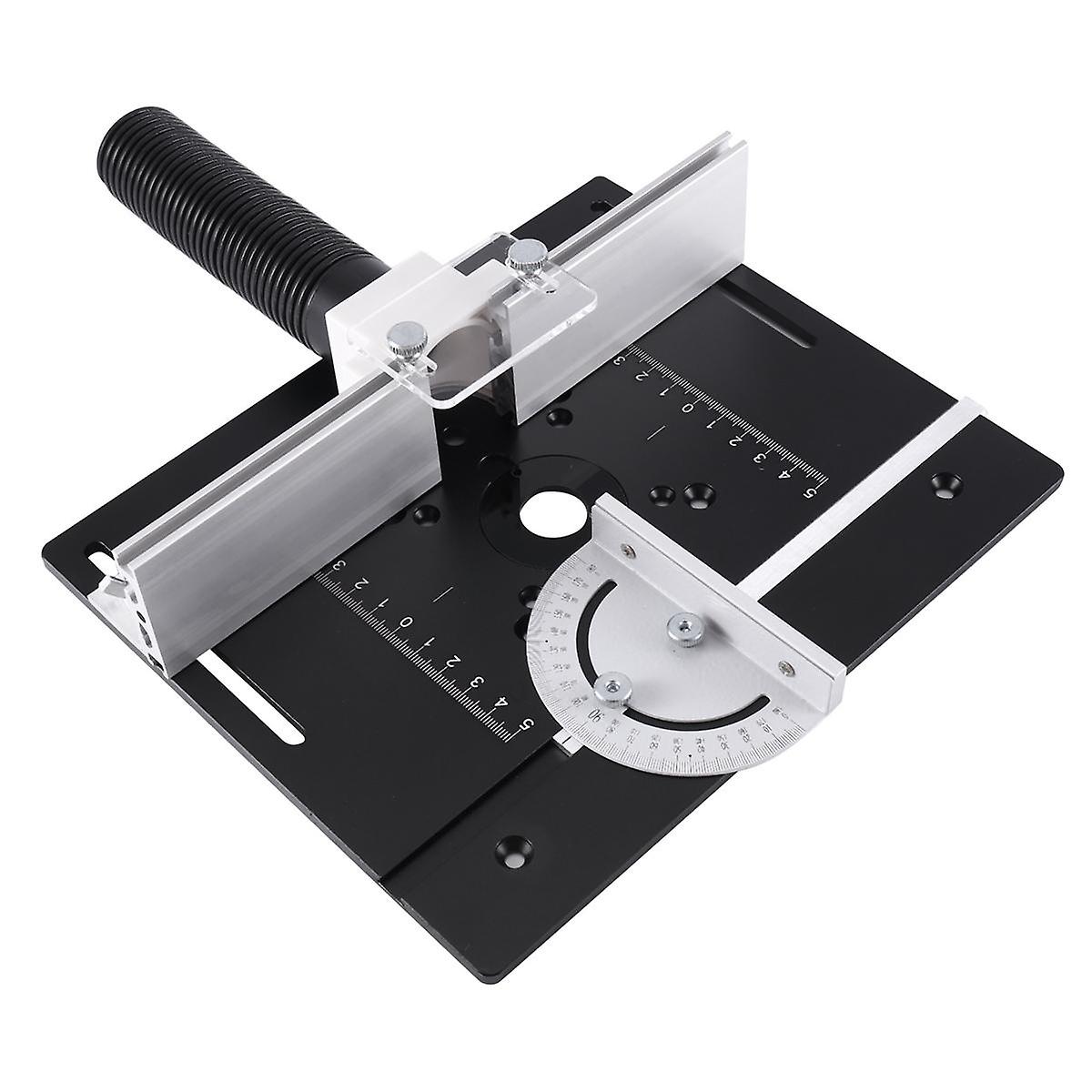 Multifunctional Aluminium Router Table Insert Plate Woodworking Wood Router Flip Plate for Working