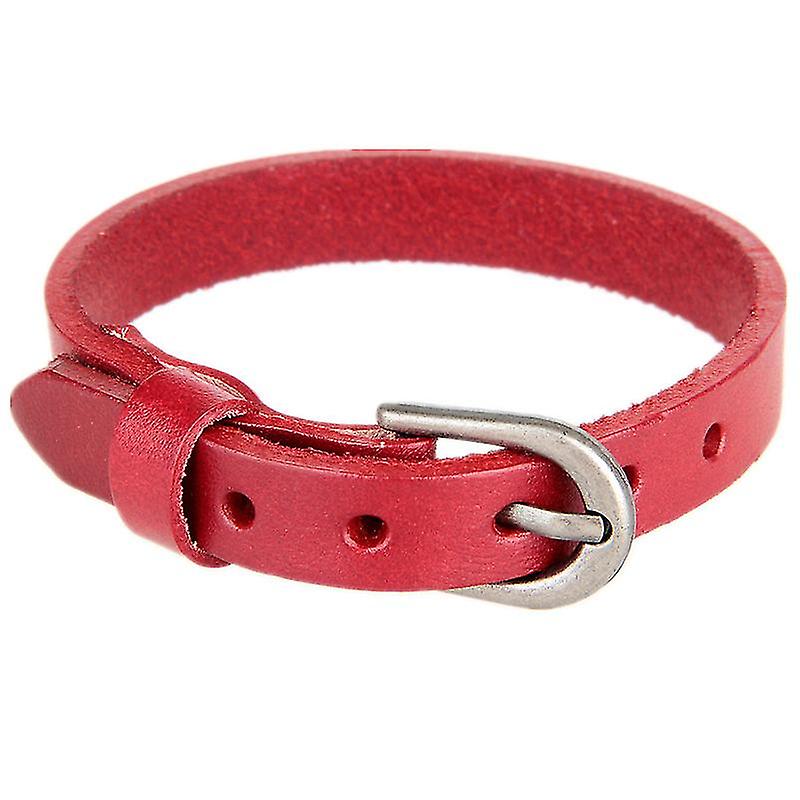 עור גברים צמיד פשוט רצועה חגורה צמידים מתכווננים צמידים wr