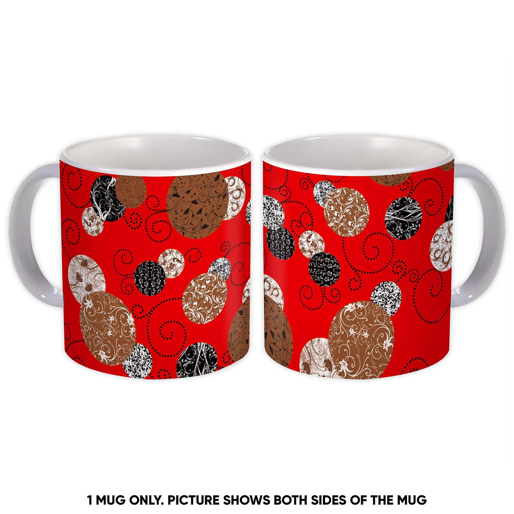 Gift Mug: Circles Patchwork Pattern Seamless
