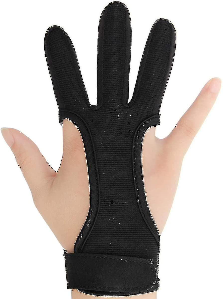 Archery Finger Glove Feather Bow Shooting Hunting Protect Gloves For Male Female Adult