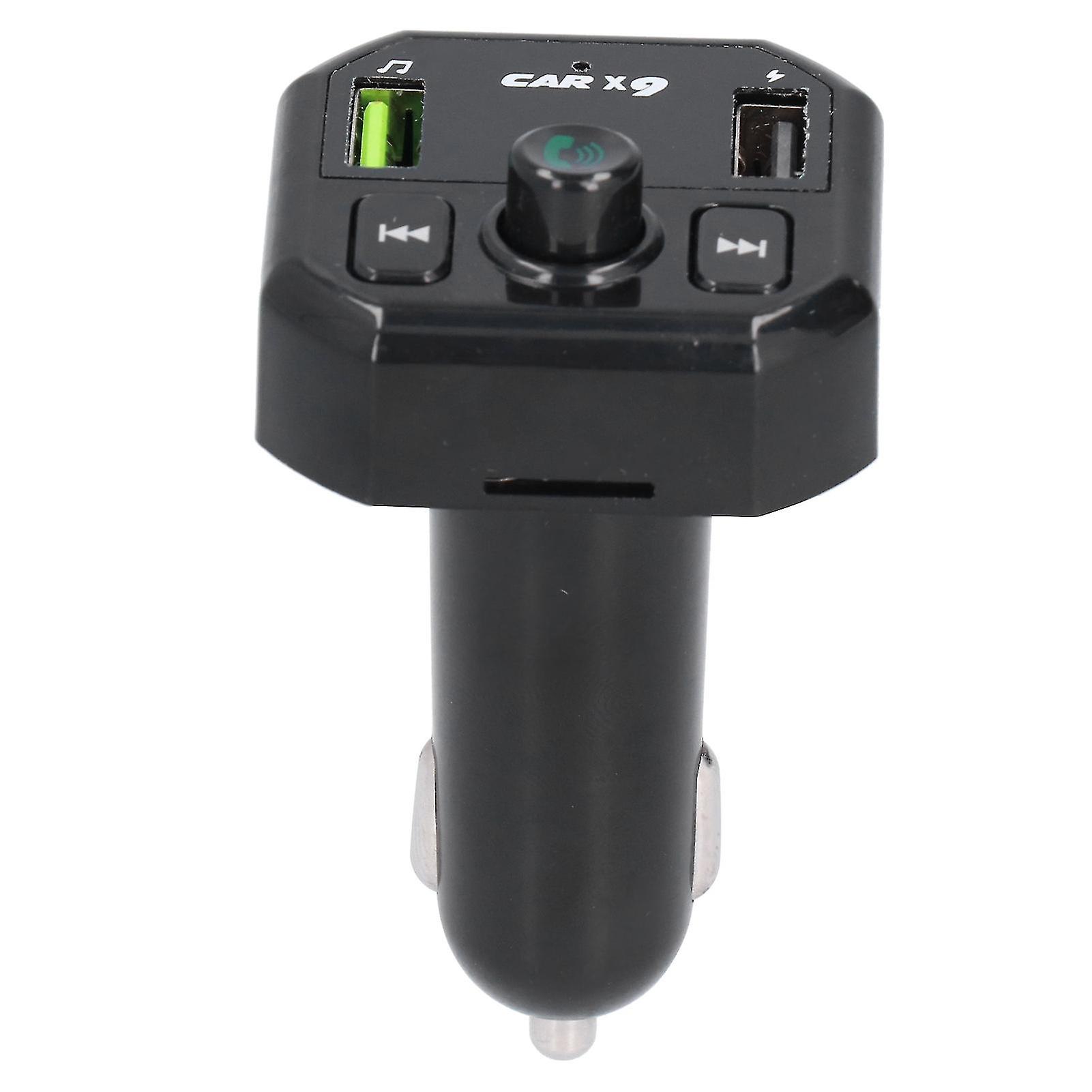 Handsfree Call Car Charger Portable Wireless Bluetooth FM Transmitter Radio Receiver for CarX9