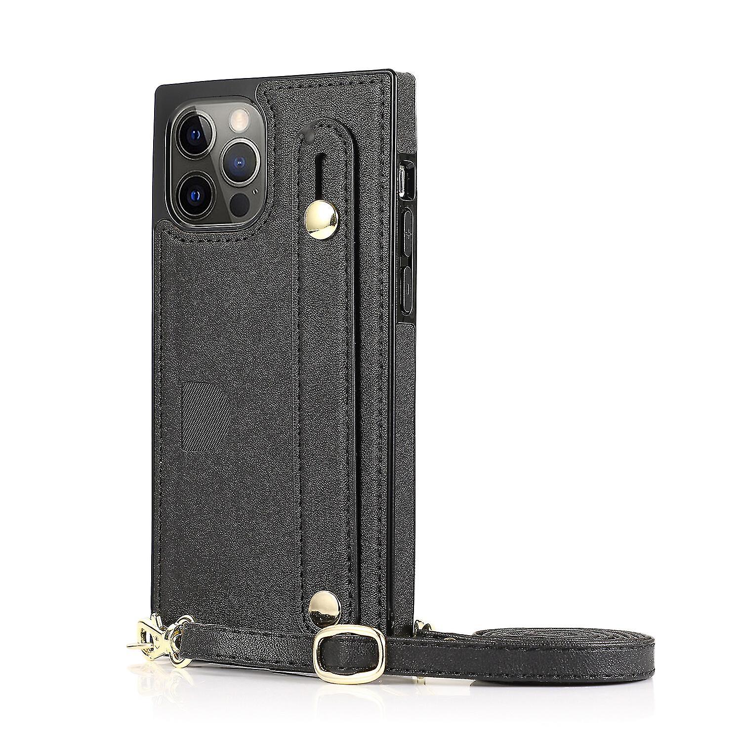 Case Iphone 14 Plus With Loop Chain Pu Leather