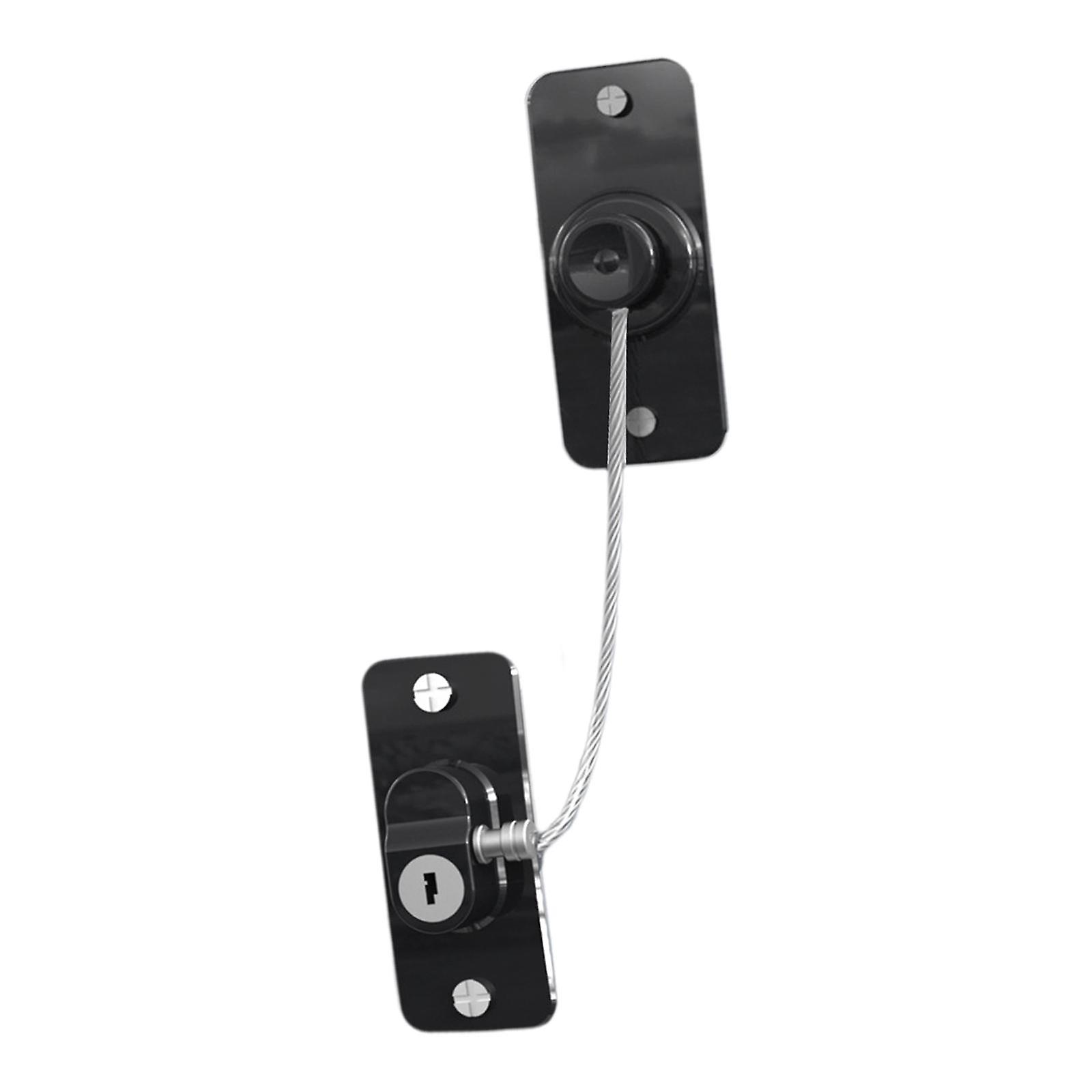 Window Cable Locks Falling Lock latches for Public Use Cupboard Freezer White