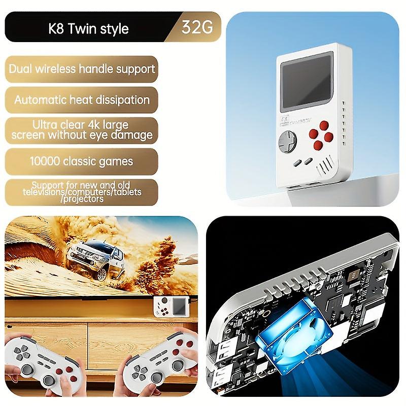 Wireless Two-player Game Console | Thousands Of Games | Movie And Game Modes | 3d Games