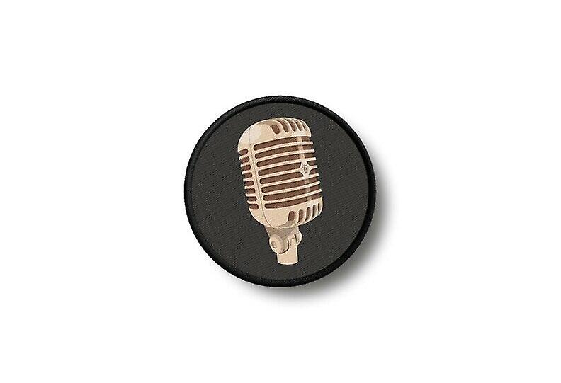 Patch badge ecusson prints thermocollant micro microphone