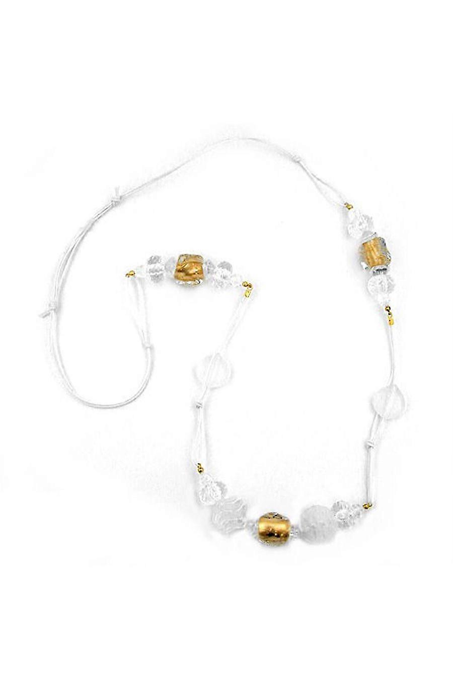 Necklace Stone Bead Gold-tone 90cm - Gl00170