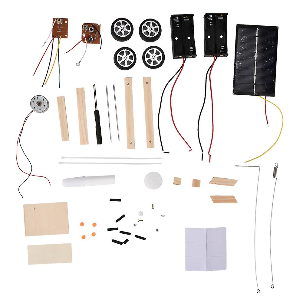 Jouets éducatifs RC pour enfants, ensemble de voiture télécommandée solaire assemblée à faire soi-même