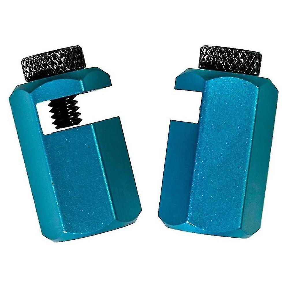 2pcs Tall Stair Gauges For Layout Framing Square Attachment Rip Guide Speed Square Jigs (blue)