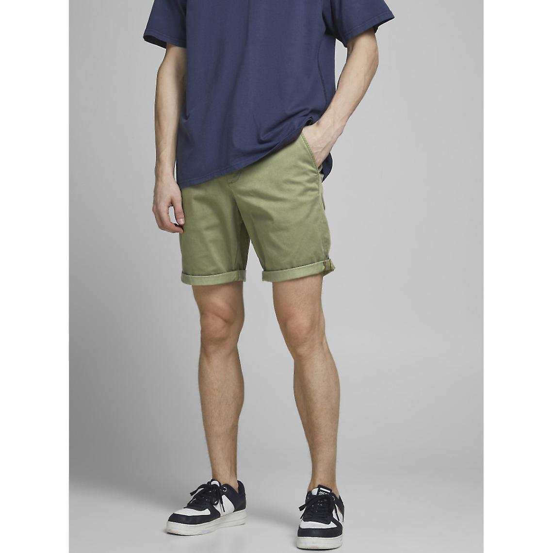 Short Chino Regular Fit Vert Foncé En Coton