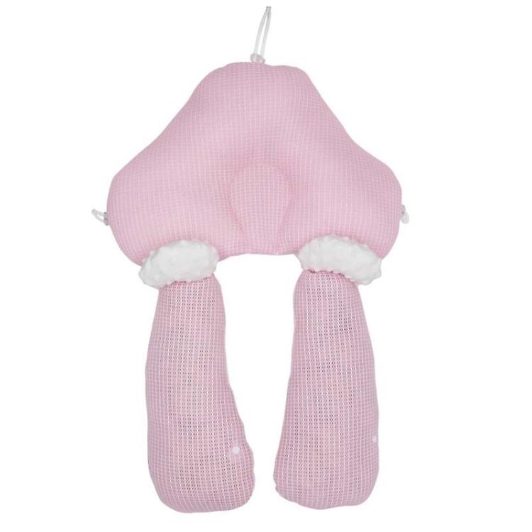 Baby Pillow Correct Plagiocephaly Double-Sided Nursing Sleep Positioner Pillow - Pink