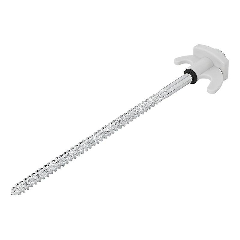 Tent peg 20cm metal screwable with plastic hook