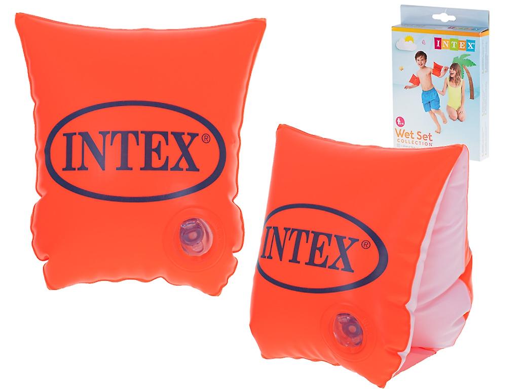 Butterfly uppblåsbara simärmar orange INTEX