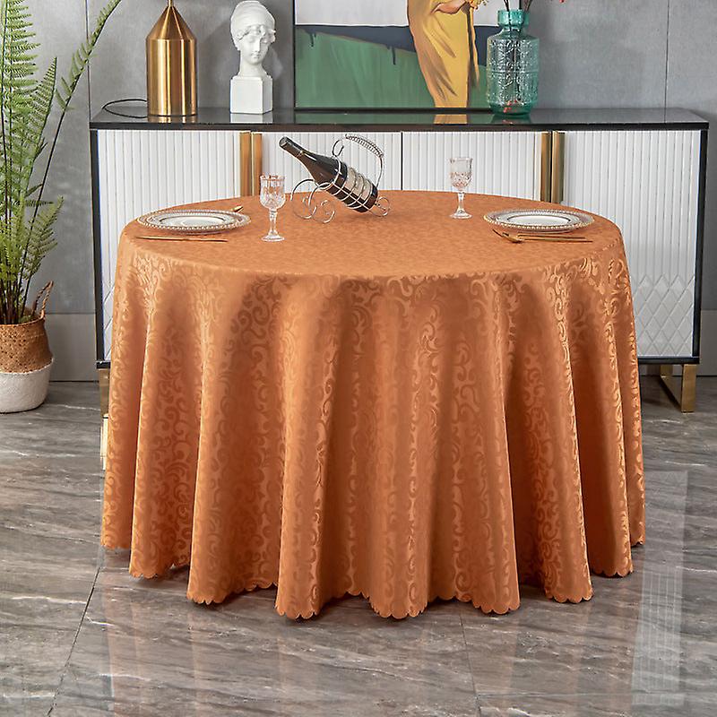 Round Solid Color Tablecloth Wedding Banquet Tablecloth Simple Decorative Tablecloth