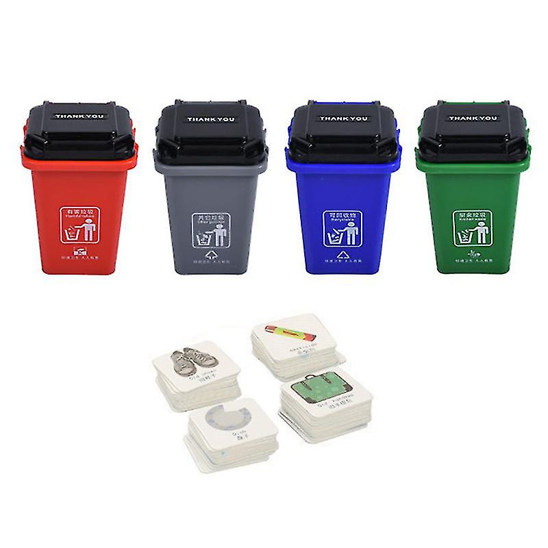4pcs Trash Can Toy