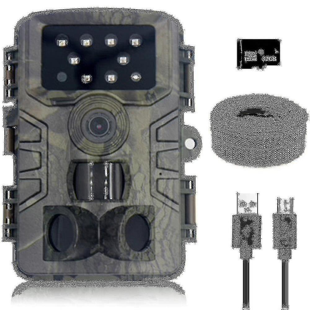 Trail camera, hunting camera with wide-angle motion latest sensor view trigger time trail game camer