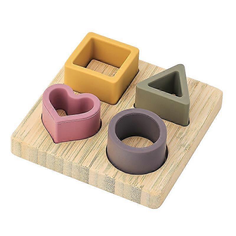 Silicone Shape Sorting Puzzle, Size 12 x 12 x 3.75 cm