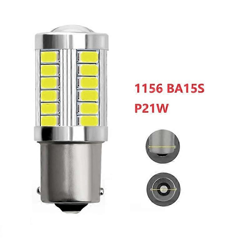 2x 1156 LED BA15S P21W PY21W BAY15D 5630 5730 33SMD LED Bulb BAU15S P21/5W 12V For Signal car lights Reverse Lamp