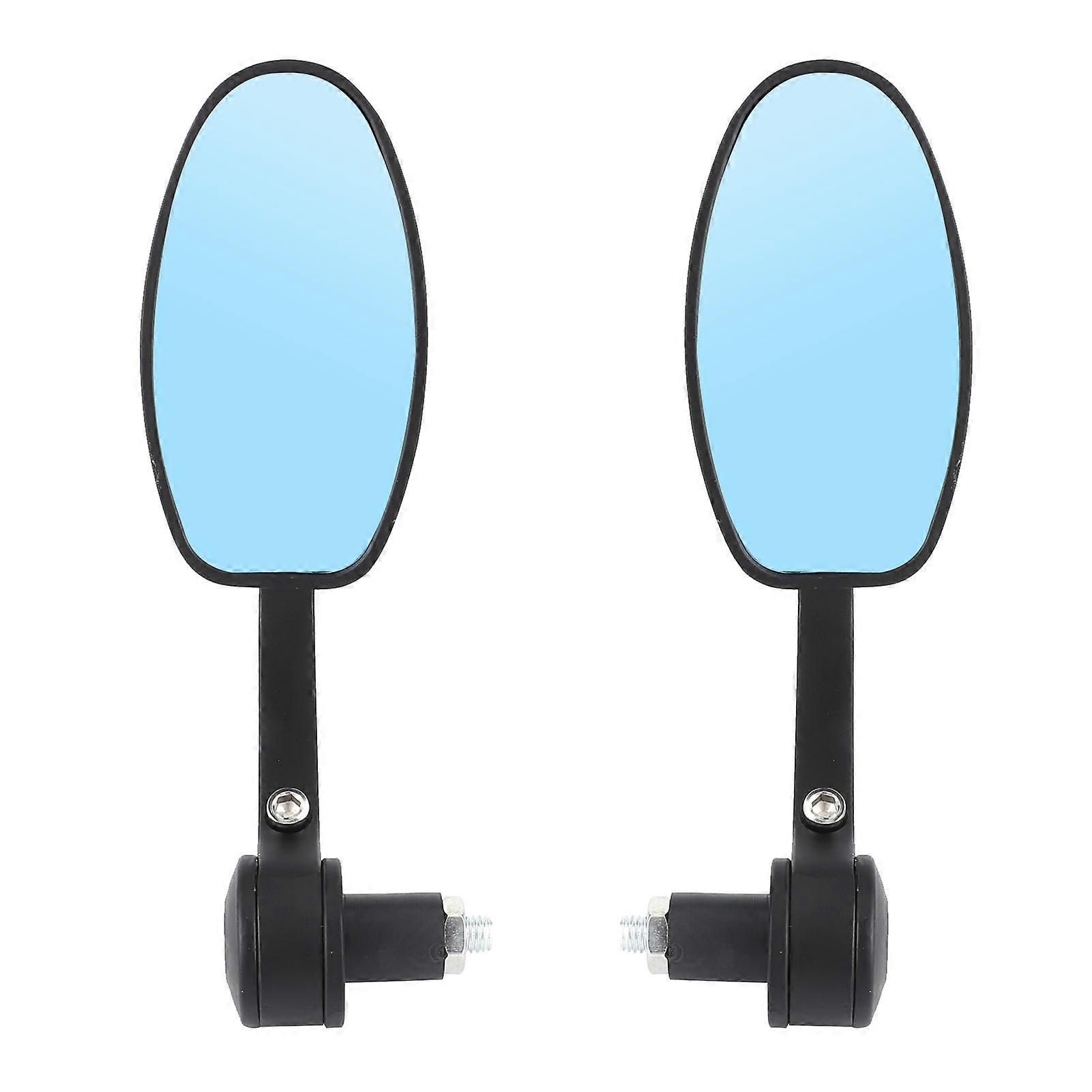 2Pcs Motorcycle Rearview Mirrors Motorbike Handlebar Side Mirror Replacement Fit E2U811