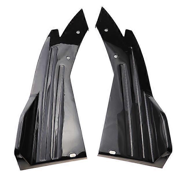 1 Pair Universal Rear Bumper Spoiler Canard Fin Diffuser Winglet Side Skirt Lip Wing Trim Wrap Angle Splitter Guard Pretective