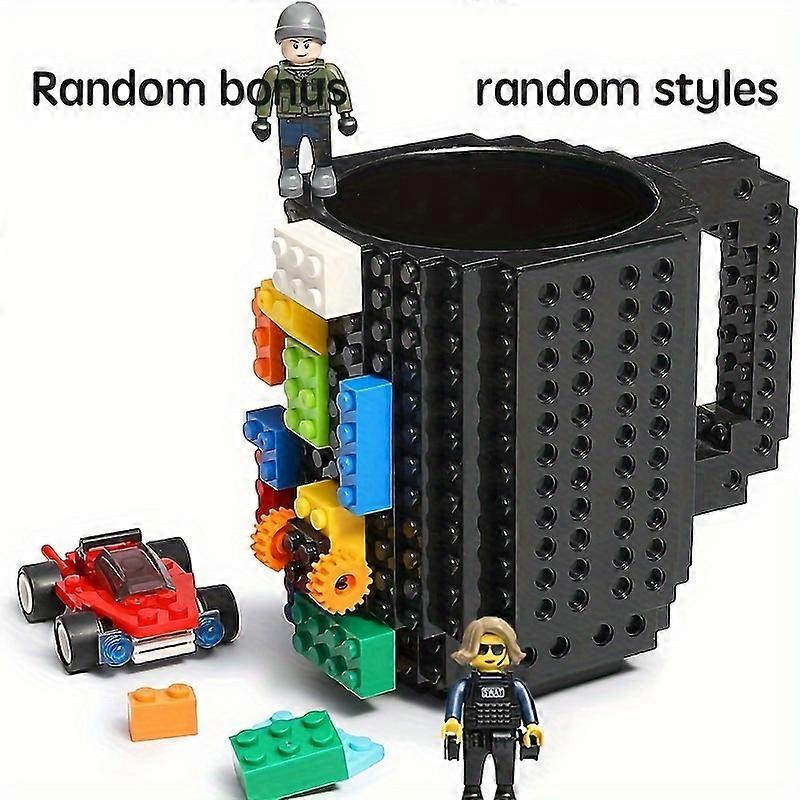 1pc, Building Block Cups Brick Coffee Mug, Funny Novelty Cup With Building Blocks Creative For Men Women Xmas Birthday