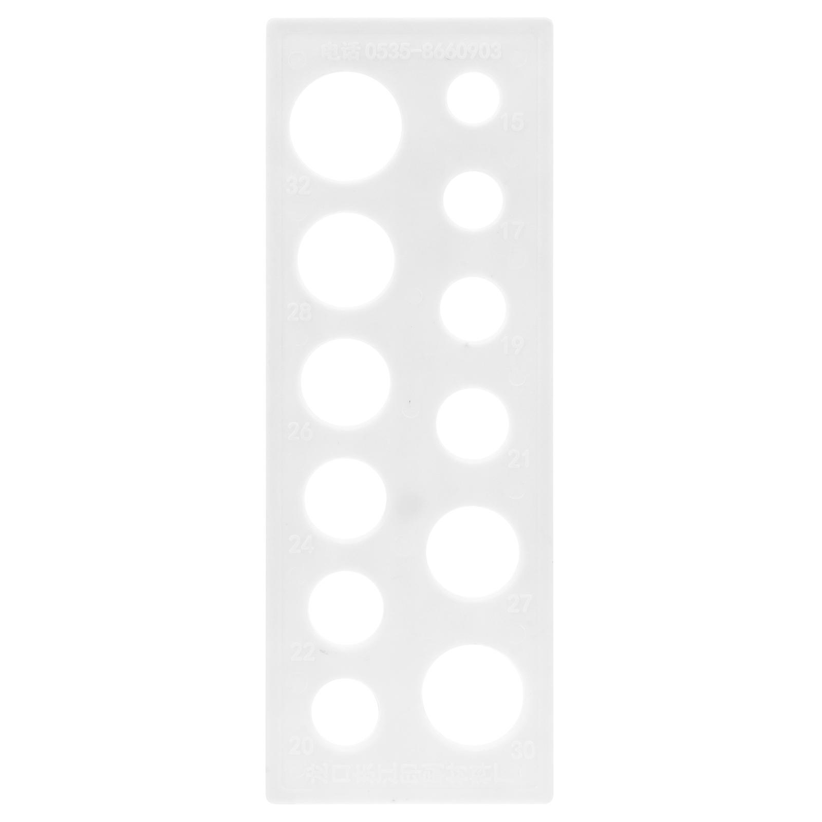 Fruit Diameter Measuring Tool Practical Plastic Fruit Diameter Measuring Ruler