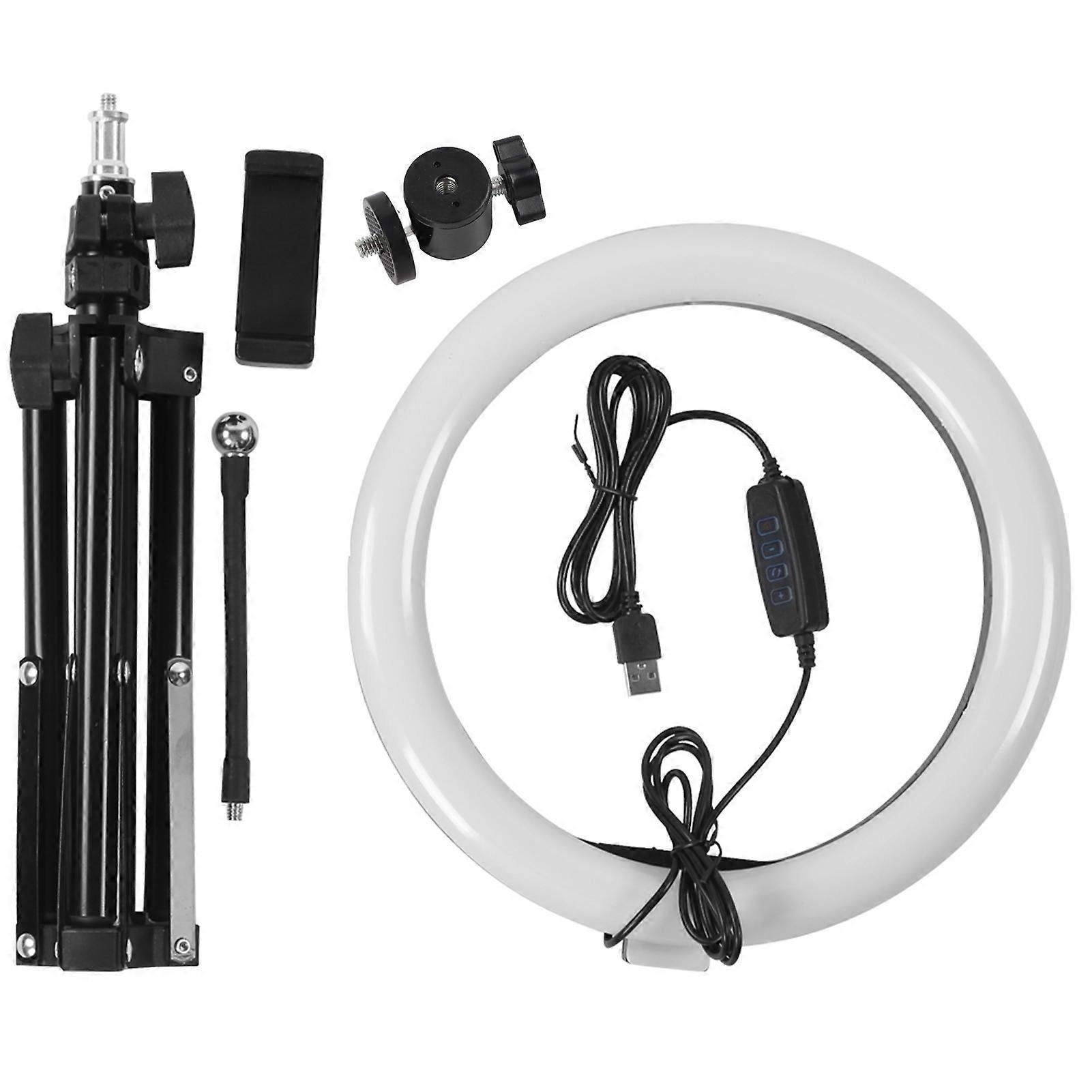 10'' Dimmable Led Ring Light Photography Fill Light With Tripods For Makeup Video Studio