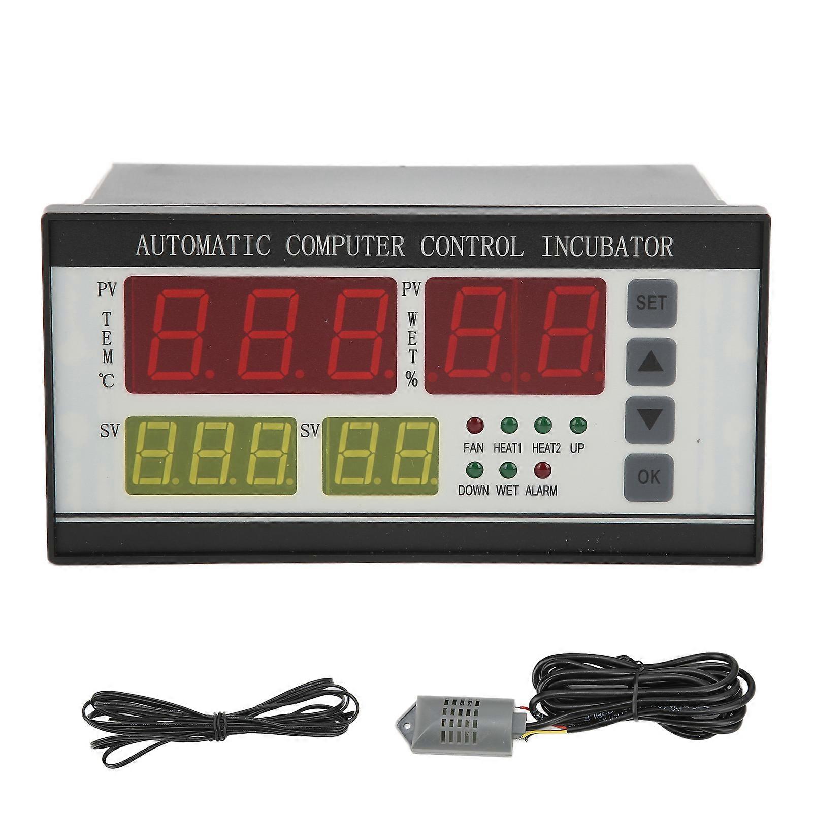 Egg Incubator Controller Thermostat Automatic Temperature Humidity Sensor Controller for Incubators Refrigerator110V