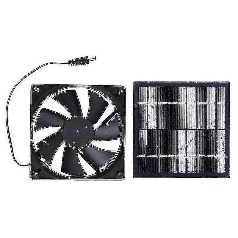 20w Solar Eksosvifte Luftavtrekk Mini Ventilatorpanel Drevet Vifte-e_Feb