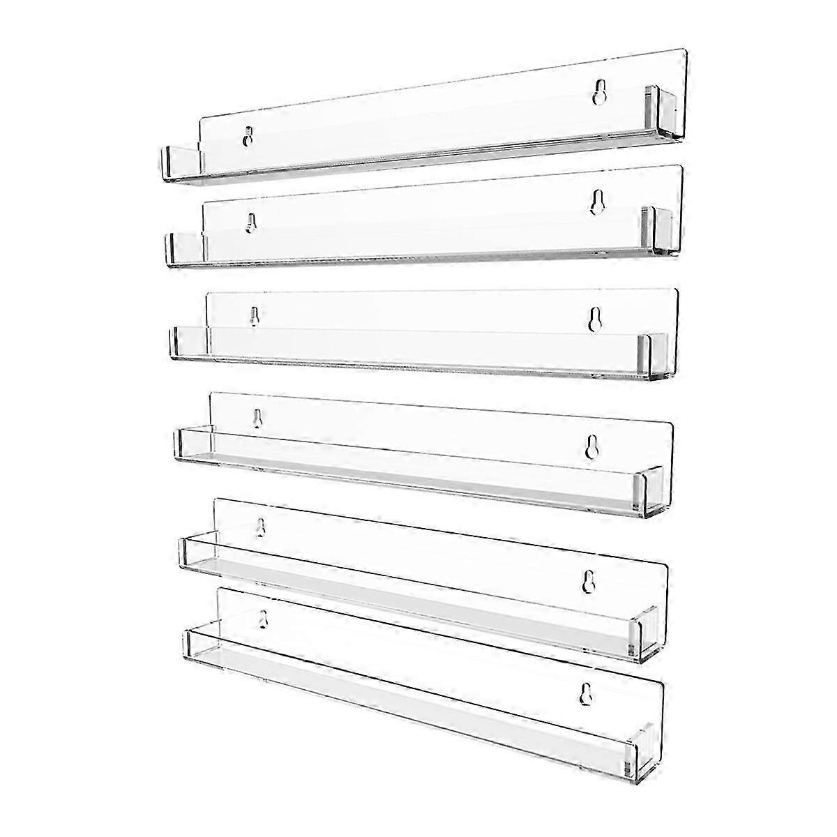 Neglelakk Display Stand Akryl Vegg Med Avtakbare Sidepaneler Finger Veggmontert Display Stand